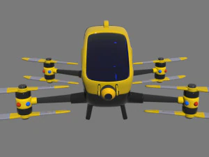 有人ドローン 3Dモデル
