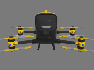 有人ドローン 3Dモデル