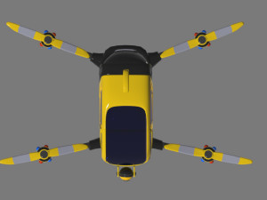 manned drone Modelo 3D