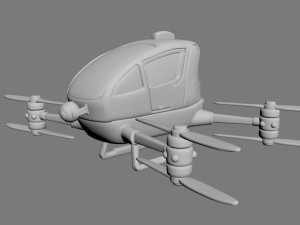 manned drone Modelo 3D