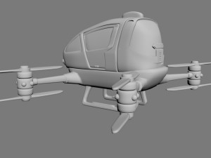 manned drone Modelo 3D