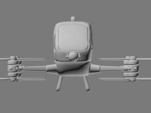有人ドローン 3Dモデル