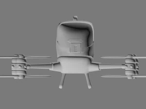 有人ドローン 3Dモデル