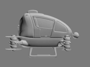 有人ドローン 3Dモデル
