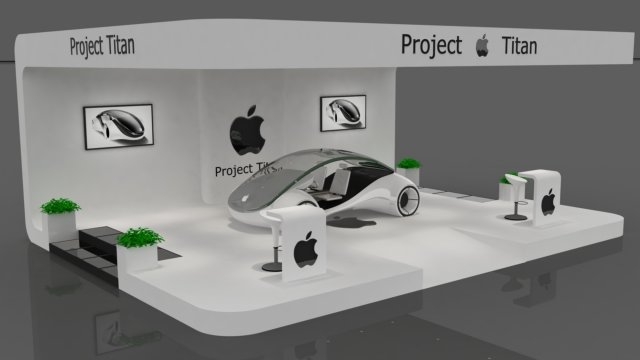 apple project titan showroom Model 3D .c4d .max .obj .3ds .fbx .stl .blend 