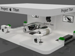 apple project titan showroom 3D Model