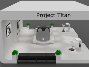 apple project titan showroom Model 3D