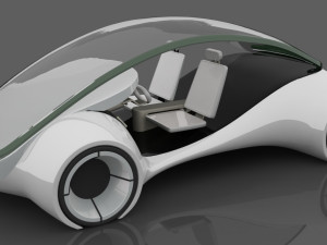 apple project titan concept car 3D Model