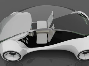 apple project titan concept car 3D Model