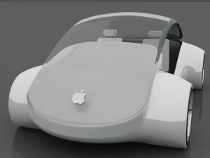 apple project titan concept car 3D Model