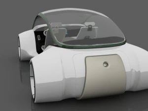 apple project titan concept car 3D Model