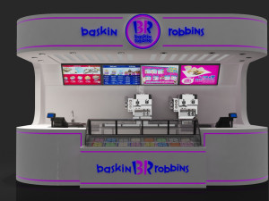 baskin robbins kiosk 3D Модель