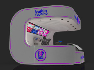 baskin robbins kiosk 3D Модель