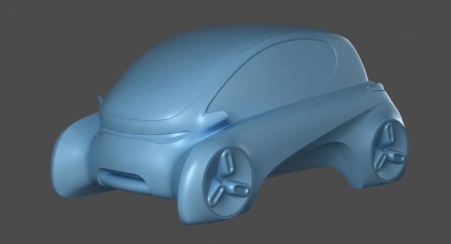 3d printable car 3D Принт Модель .c4d .max .obj .3ds .fbx .stl .blend 