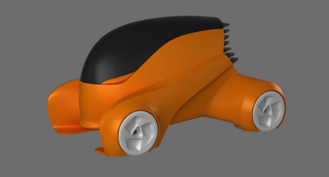3d printable car concept 3D Print Model .c4d .max .obj .3ds .fbx .stl .blend