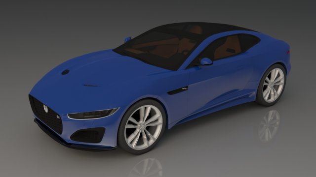 jaguarf f-type 2021 Model 3D .c4d .max .obj .3ds .fbx .stl .blend 