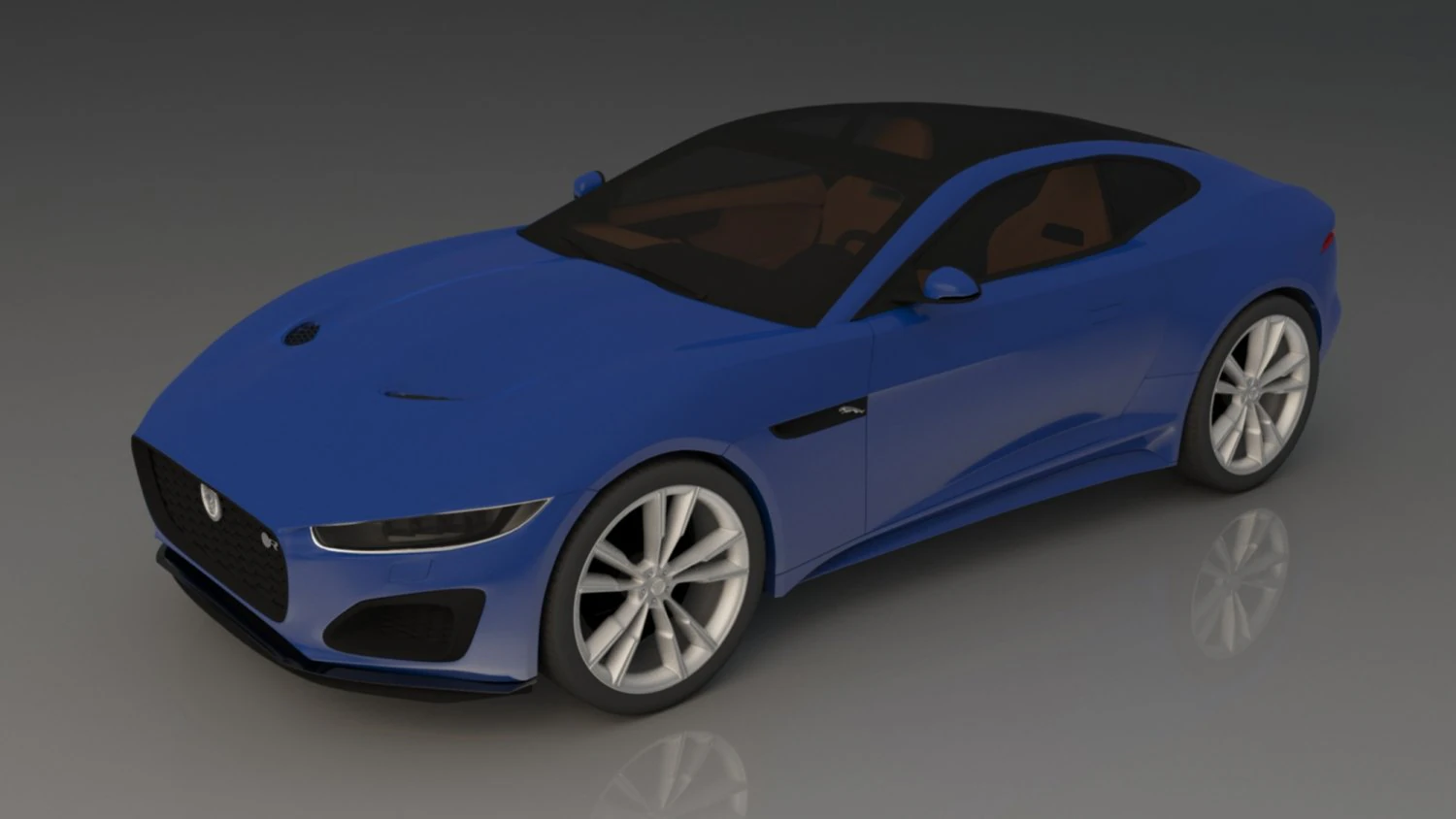 jaguarf f-type 2021 3D Model .c4d .max .obj .3ds .fbx .stl .blend