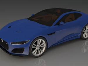 jaguarf f-type 2021 3D Model