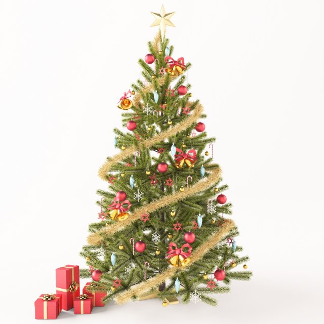 christmas tree Modèle 3D .c4d .max .obj .3ds .fbx .stl .blend 
