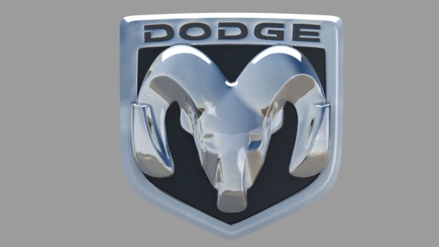dodge brand logo 3Dモデル .c4d .max .obj .3ds .fbx .stl .blend 