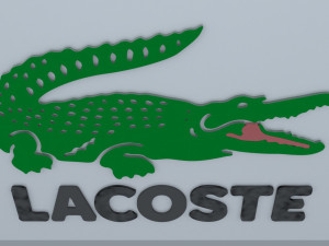 lacoste fashion logo brand 3D Model