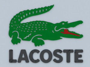 lacoste fashion logo brand Modelo 3D