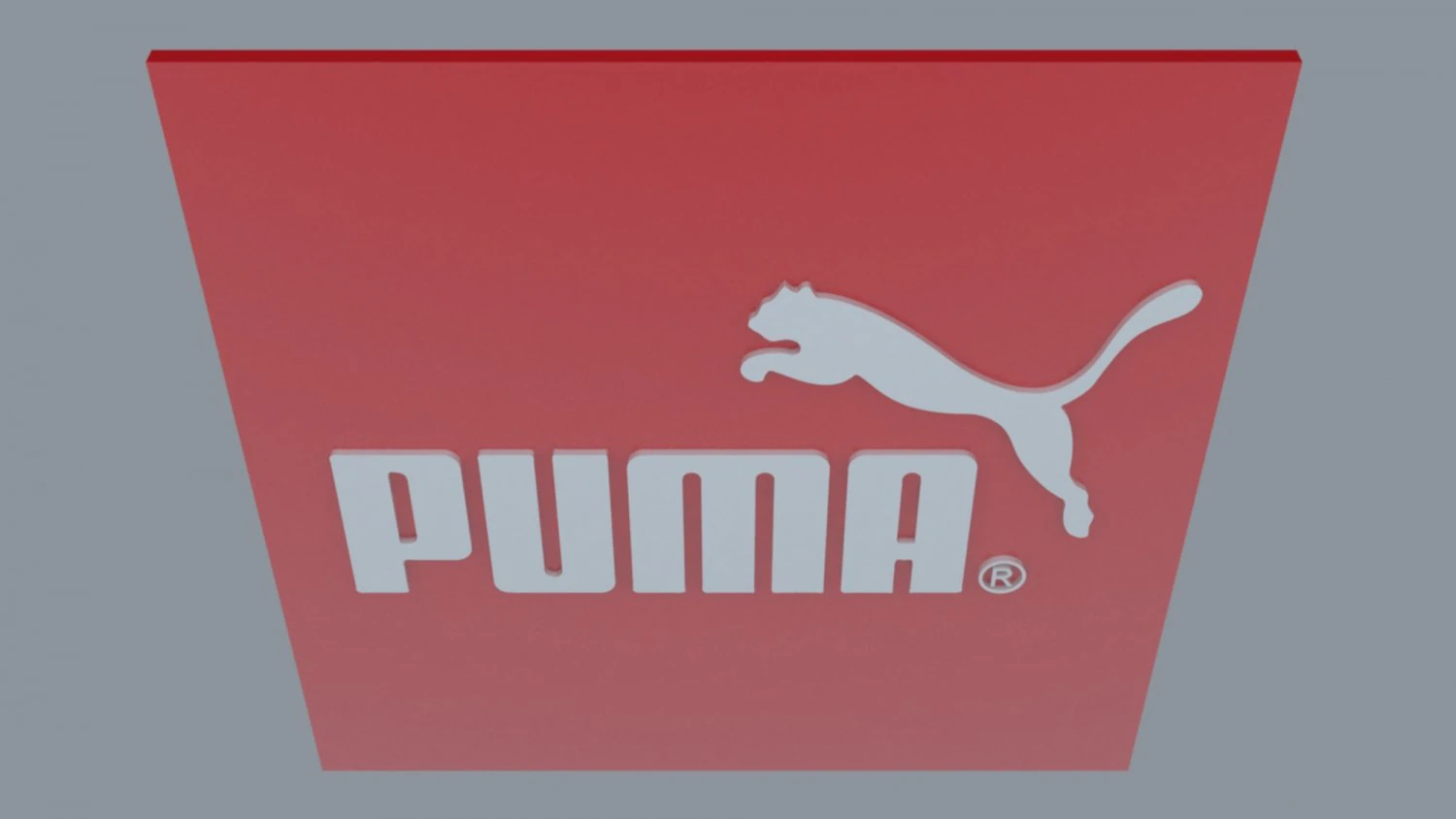 puma sports brand logo 3D Model .c4d .max .obj .3ds .fbx .stl .blend 