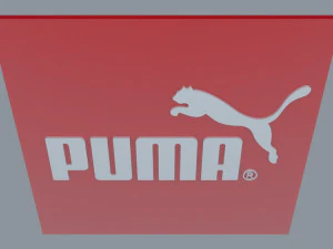 logotipo da marca esportiva puma Modelo 3D