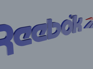 reebok sports brand logo 3D Model