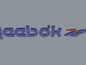 reebok sports brand logo 3D Model