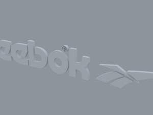 reebok sports brand logo 3D Model