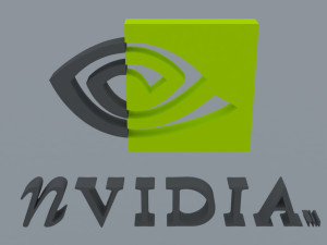 nvidia logo brand 3D Model