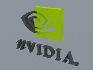 nvidia logo brand 3D Model