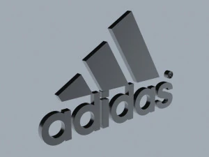 adidas sports brand logo 3D Model