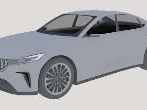 togg sedan electric car concept Modelo 3D