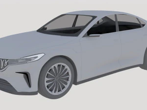 togg sedan electric car concept 3D Model