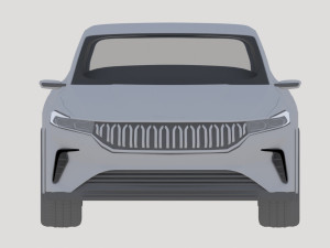 togg sedan electric car concept Modèle 3D