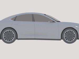togg sedan electric car concept Modèle 3D