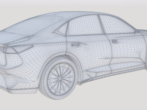togg sedan electric car concept Modèle 3D
