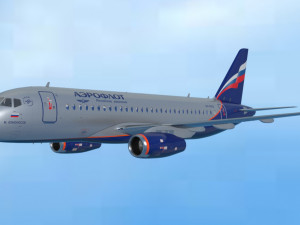 sukhoi superjet 100 Modello 3D