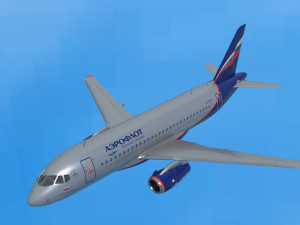 sukhoi superjet 100 Modello 3D