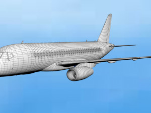 sukhoi superjet 100 Modello 3D