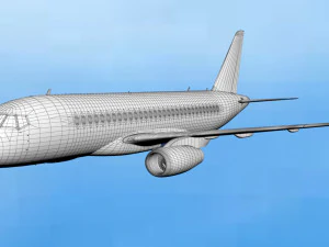 sukhoi superjet 100 3D Model