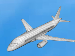 sukhoi superjet 100 Modello 3D