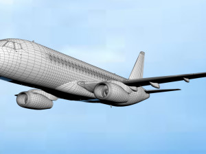 sukhoi superjet 100 Modello 3D