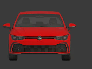 volkswagen golf gti 2021 3D Model