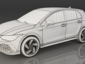 volkswagen golf gti 2021 Modèle 3D