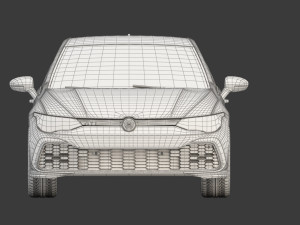 volkswagen golf gti 2021 Modèle 3D