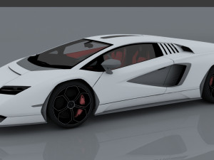 lambo countach 2021 concept 3D Model