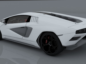 lambo countach 2021 concept 3D 模型